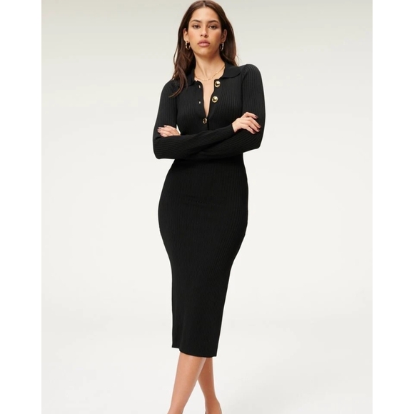 Good American Knit Polo Dress - Picture 1 of 6